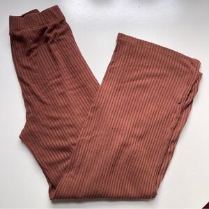 Reformation Wide Leg Ribbed Lounge Pants